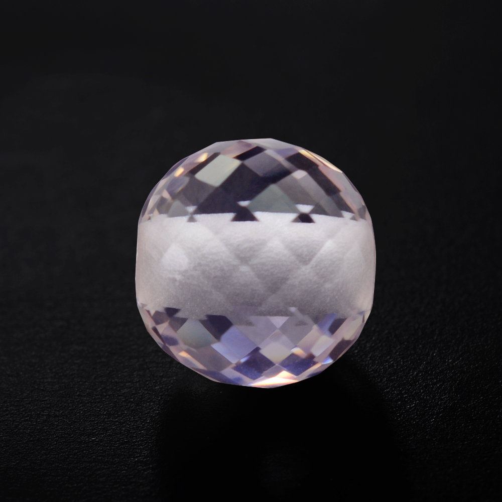 ROSE QUARTZ FACETED BALLS (FULL DRILL) 8MM 3.38 Cts.