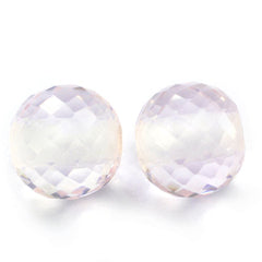 ROSE QUARTZ FACETED BALLS (FULL DRILL) 8MM 3.38 Cts.