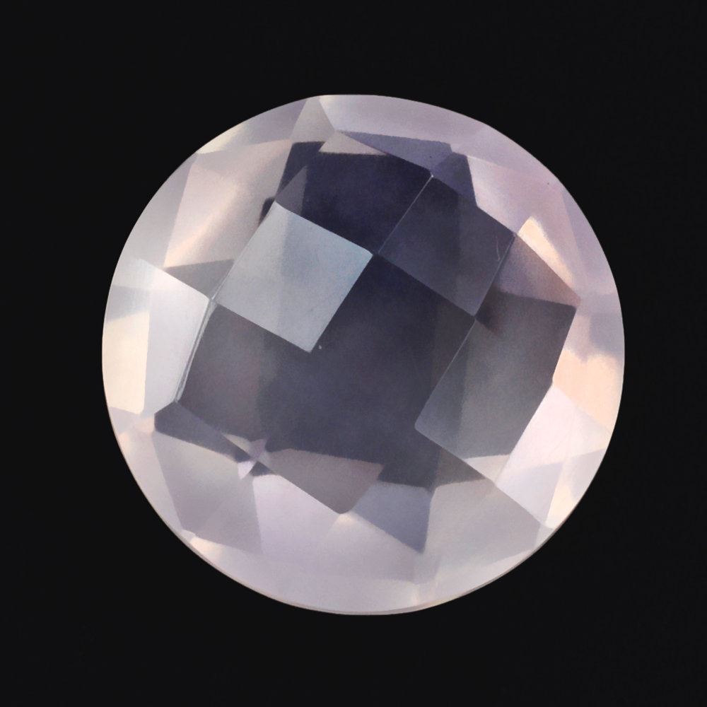ROSE QUARTZ BRIOLETTE ROUND 12MM 5.6 Cts.
