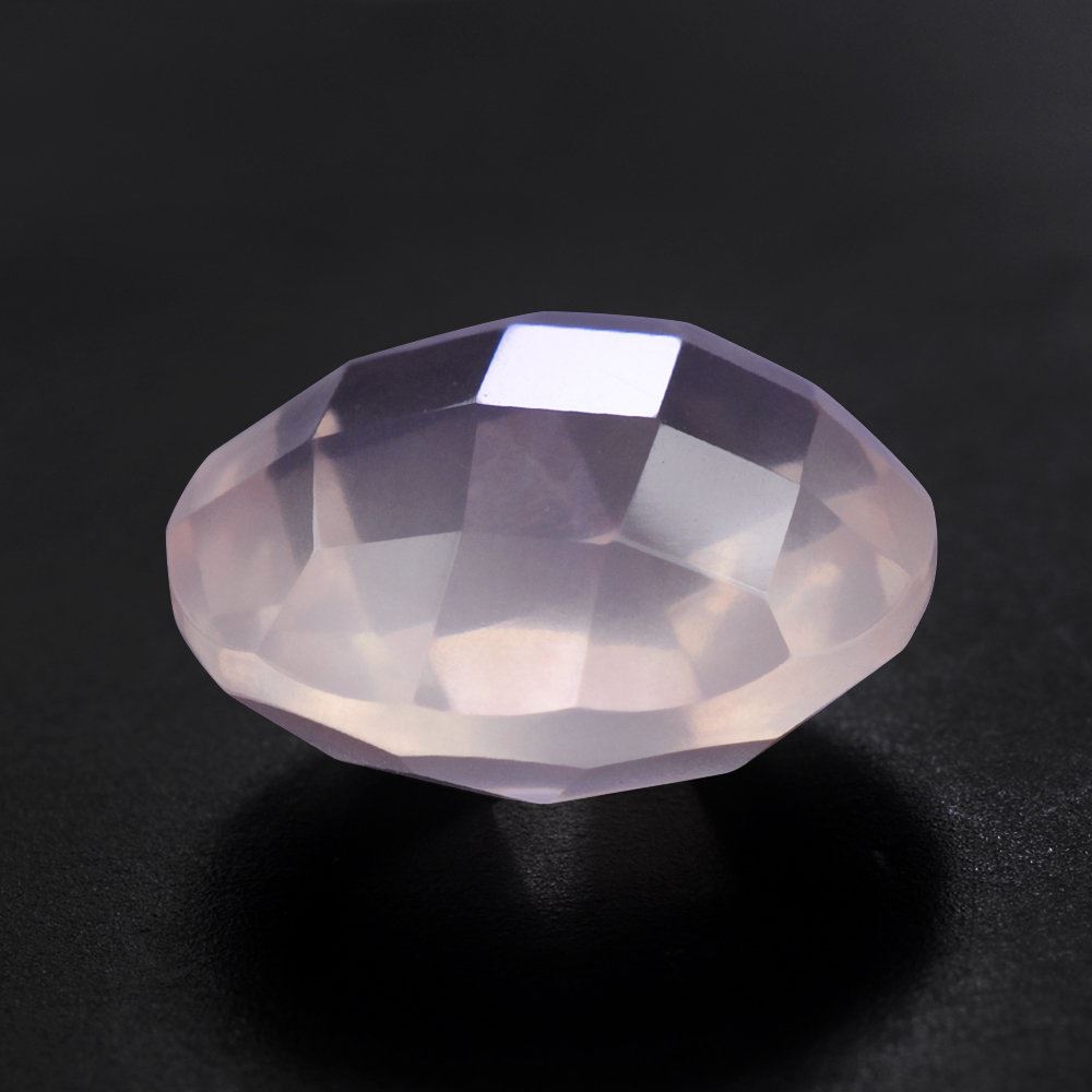 ROSE QUARTZ BRIOLETTE ROUND 12MM 5.6 Cts.