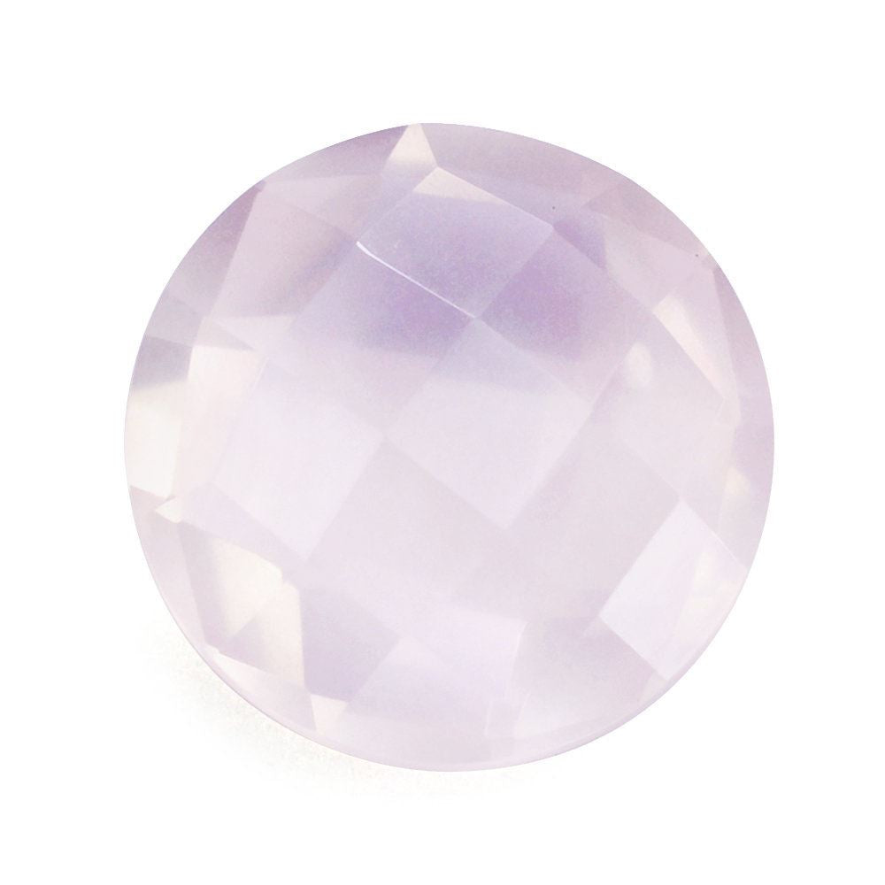 ROSE QUARTZ BRIOLETTE ROUND 12MM 5.6 Cts.