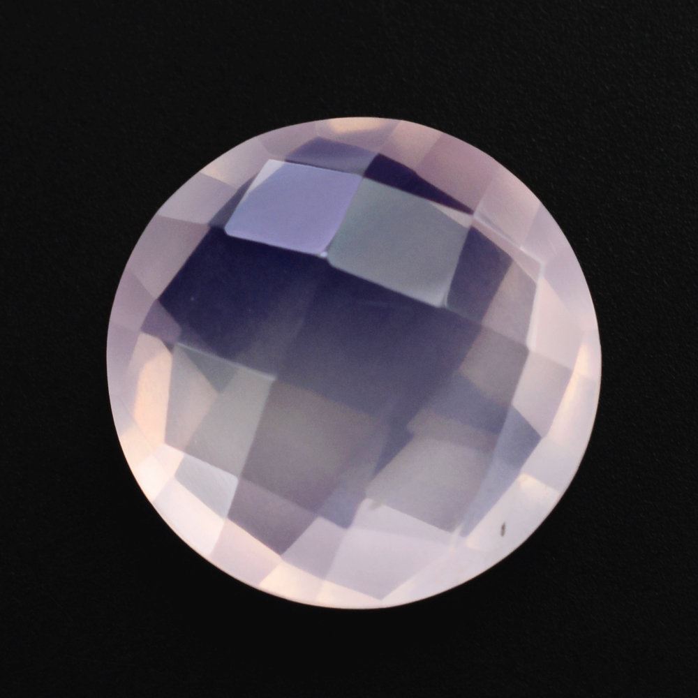 ROSE QUARTZ BRIOLETTE ROUND 12MM 5.38 Cts.
