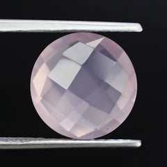 ROSE QUARTZ BRIOLETTE ROUND 12MM 5.38 Cts.