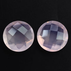 ROSE QUARTZ BRIOLETTE ROUND 12MM 5.38 Cts.
