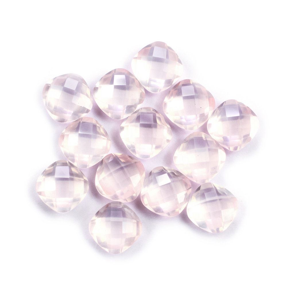 ROSE QUARTZ BRIOLETTE CUSHION 8MM 1.95 Cts.