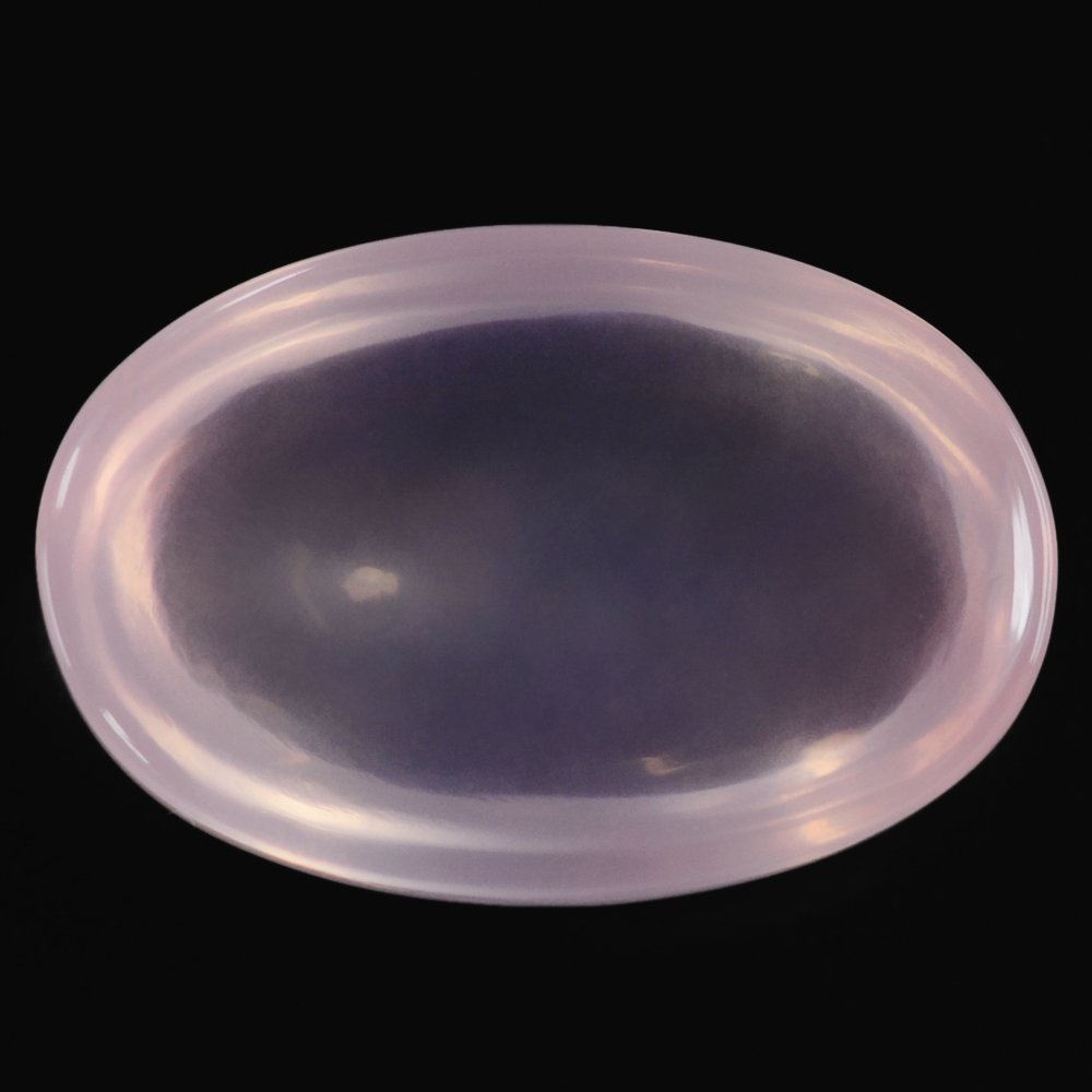 ROSE QUARTZ PLAIN OVAL CAB 15X10MM 5.95 Cts.