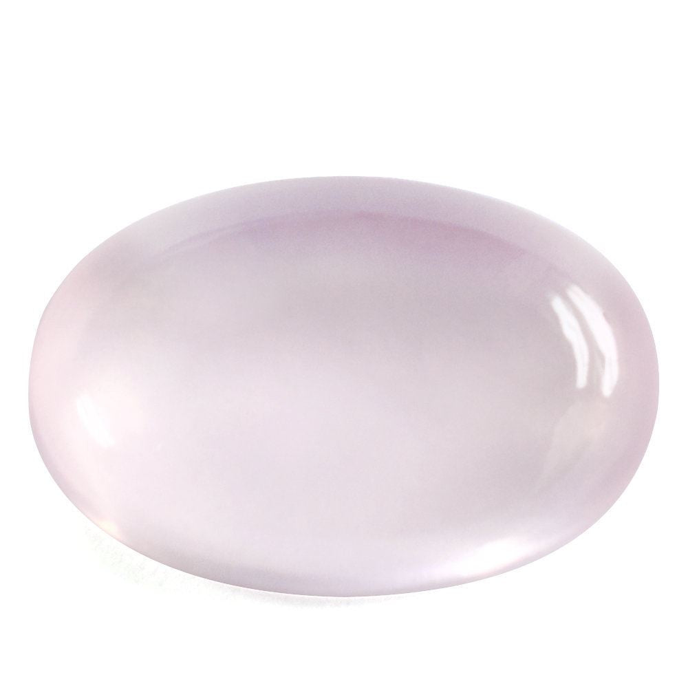 ROSE QUARTZ PLAIN OVAL CAB 15X10MM 5.95 Cts.