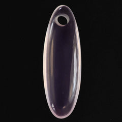 ROSE QUARTZ FINE OVAL LENTIL (FULL DRILL) 27X9MM 8.15 Cts.
