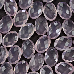 ROSE QUARTZ BRIOLETTE OVAL (SEMI MILKY) (NICE SI) 14X10MM 4.04 Cts.