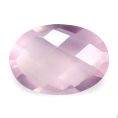 ROSE QUARTZ BRIOLETTE OVAL (SEMI MILKY) (NICE SI) 14X10MM 4.04 Cts.