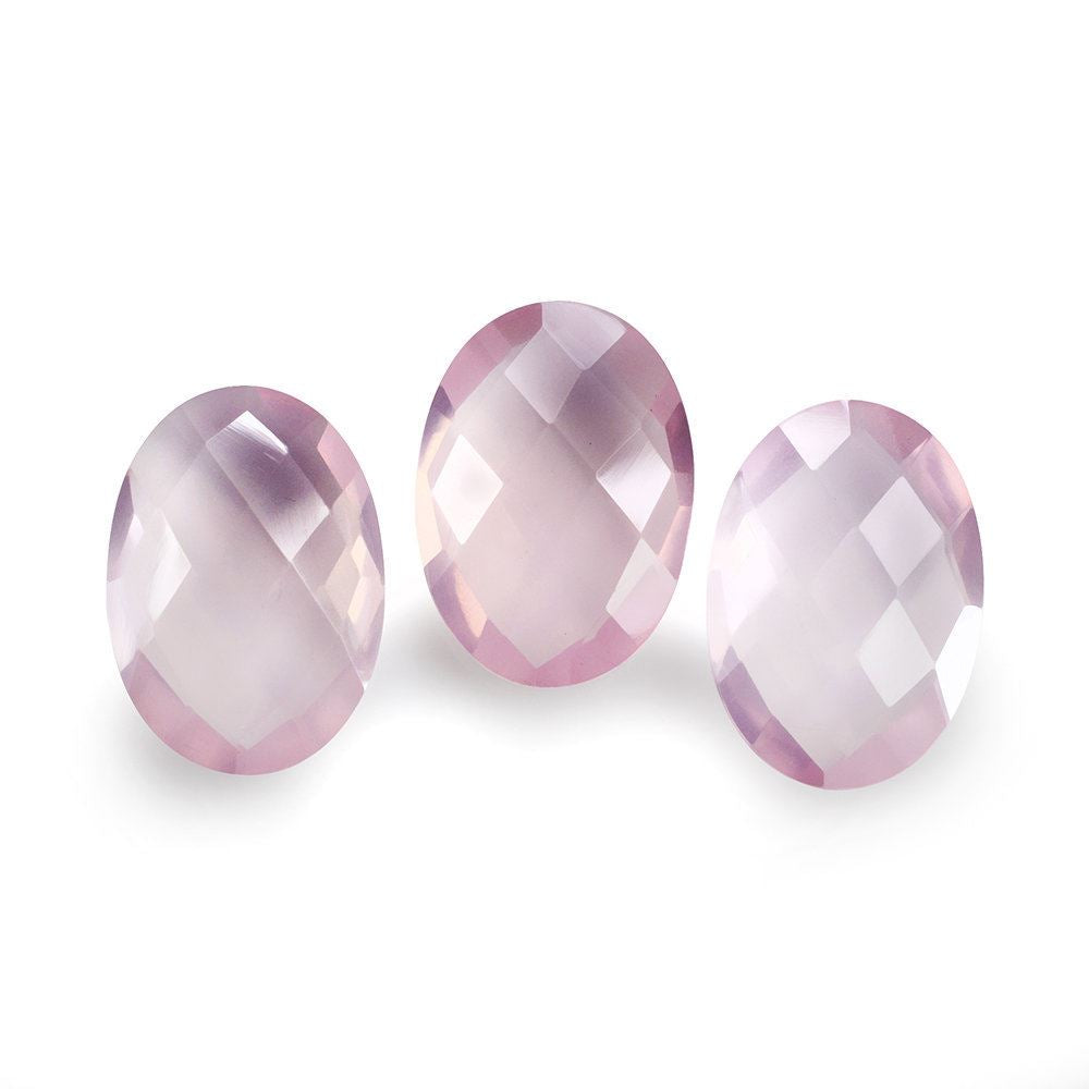 ROSE QUARTZ BRIOLETTE OVAL (SEMI MILKY) (NICE SI) 14X10MM 4.04 Cts.