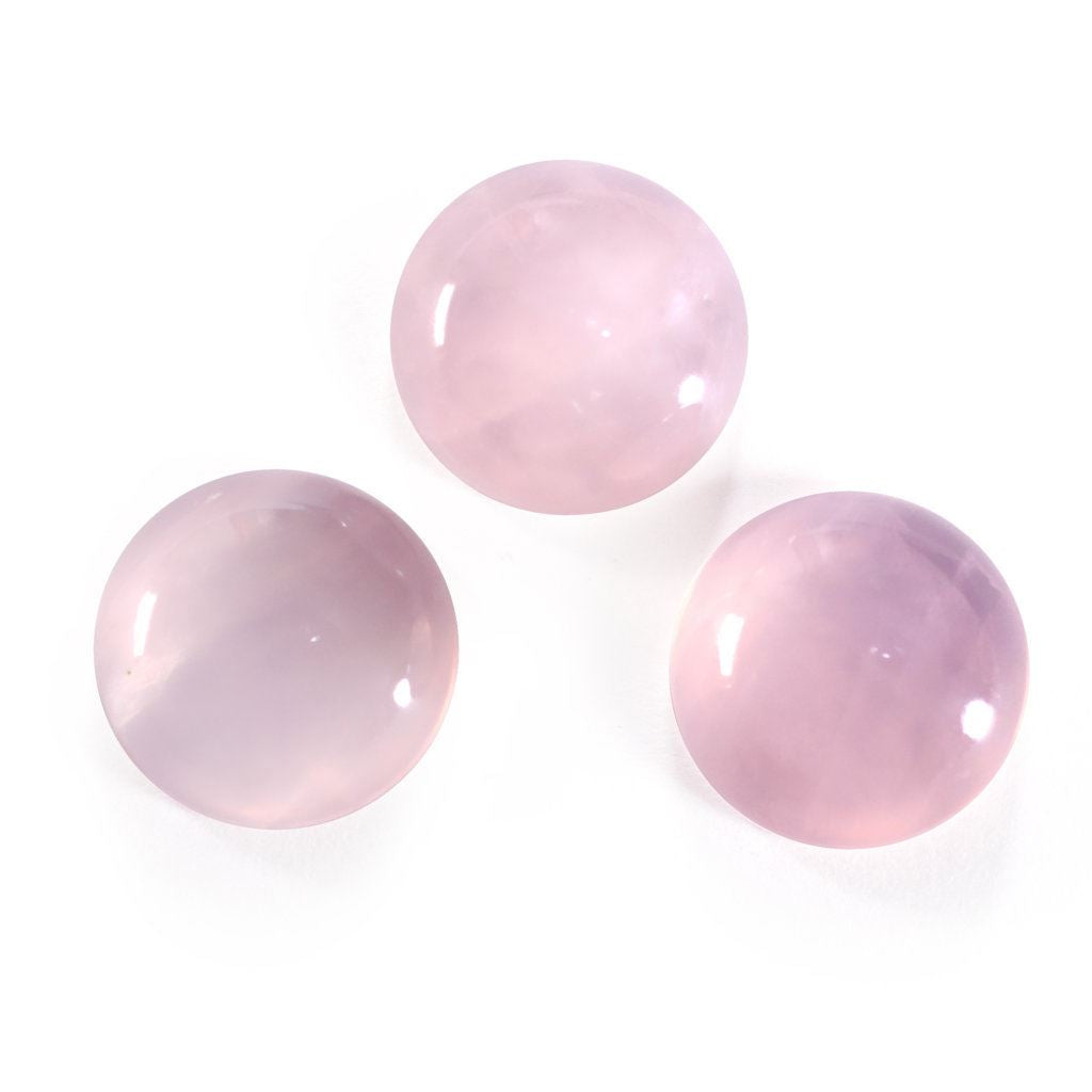 ROSE QUARTZ ROUND CAB (PINK) (SI) 15MM 11.27 Cts.