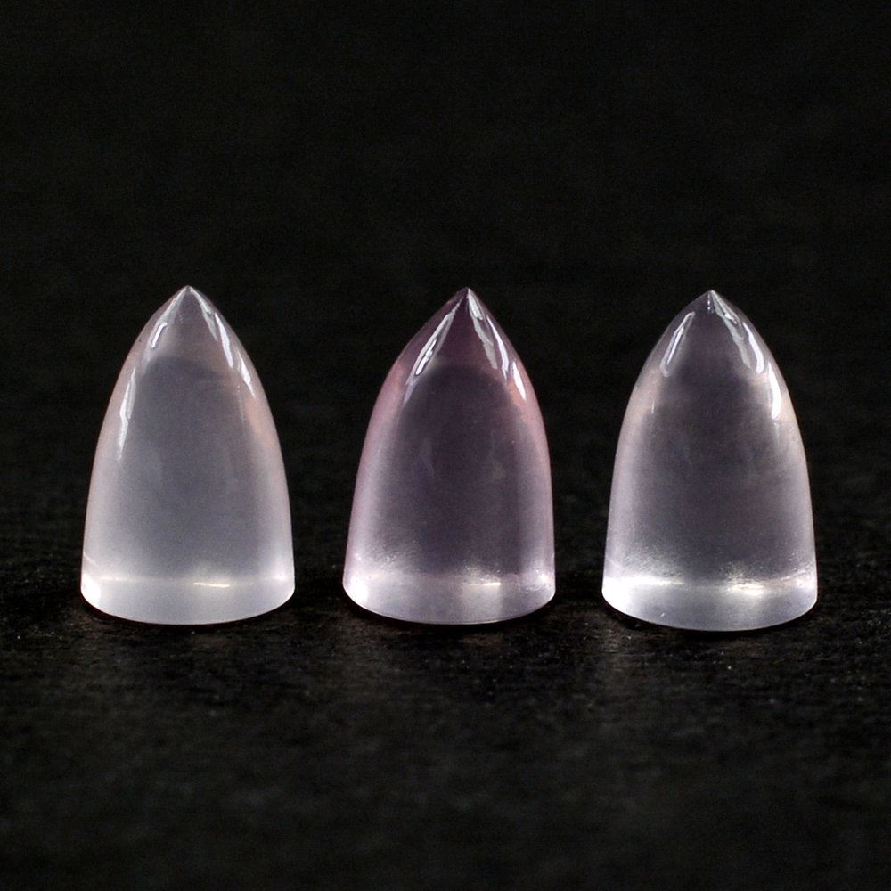 ROSE QUARTZ BULLET CAB (SUPER) 4MM 0.64 Cts.