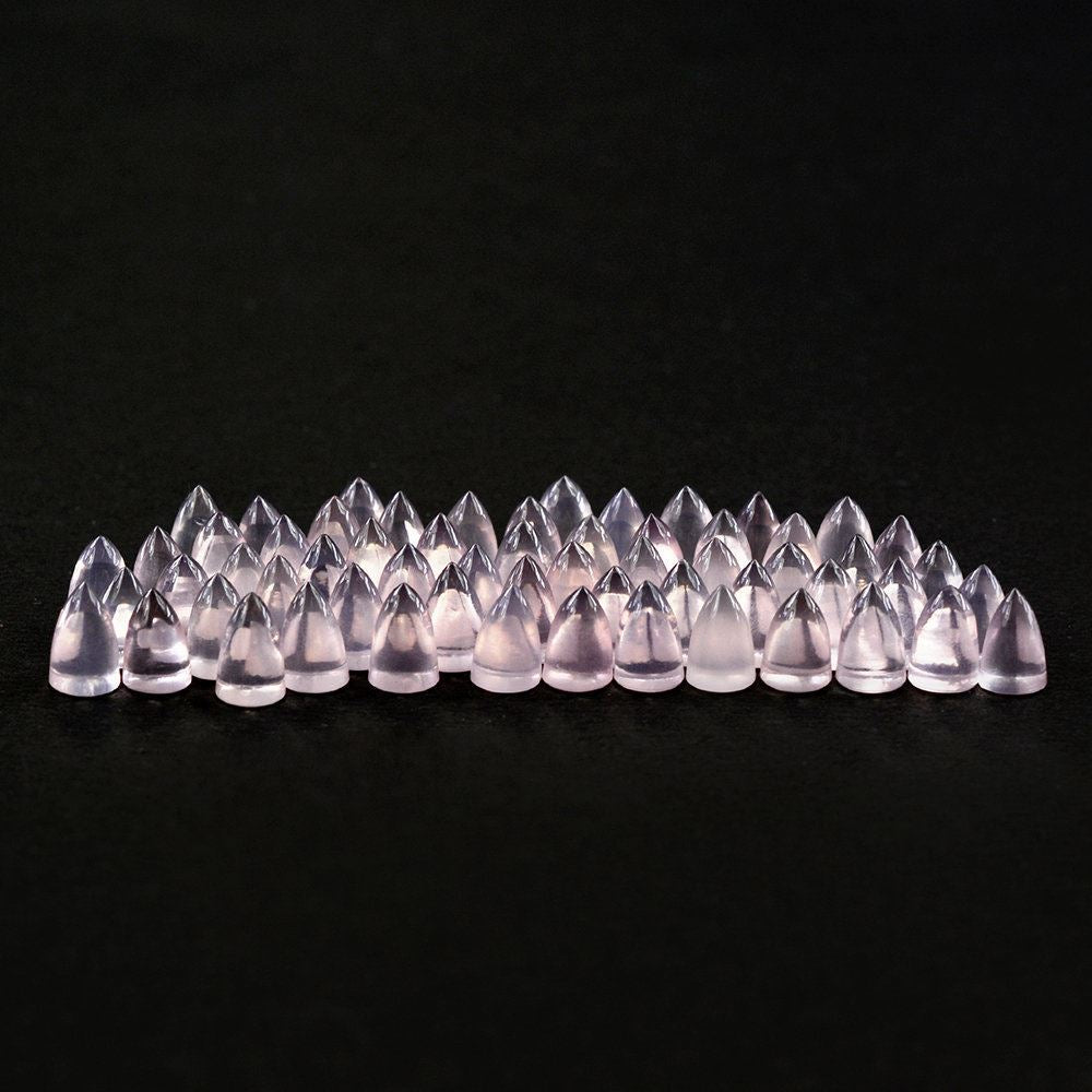 ROSE QUARTZ BULLET CAB (SUPER) 4MM 0.64 Cts.