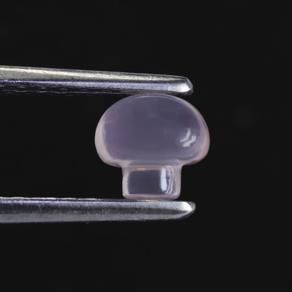 ROSE QUARTZ PLAIN ROUND BOTTLE CORK 6MM 1.22 Cts.