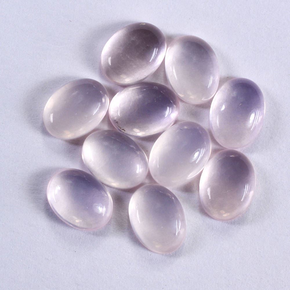 ROSE QUARTZ OVAL CAB (FINE) 8X6MM 1.15 Cts.