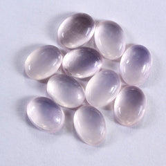 ROSE QUARTZ OVAL CAB (FINE) 8X6MM 1.15 Cts.