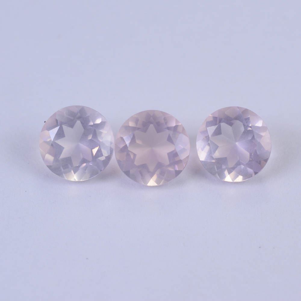 ROSE QUARTZ CUT ROUND (FINE) 6.50MM 0.94 Cts.