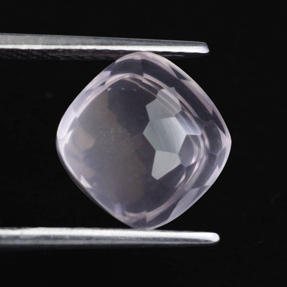 ROSE QUARTZ FACETED BOTTLE CORK 10.50MM 7.56 Cts.