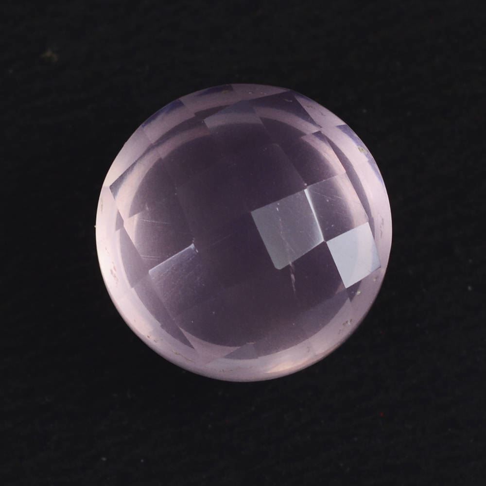 ROSE QUARTZ CHECKER BOTTLE CORK 9.80MM 4.26 Cts.