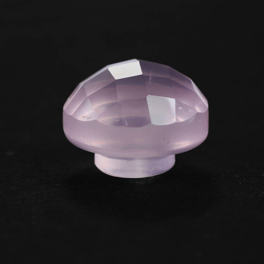 ROSE QUARTZ CHECKER BOTTLE CORK 9.80MM 4.26 Cts.