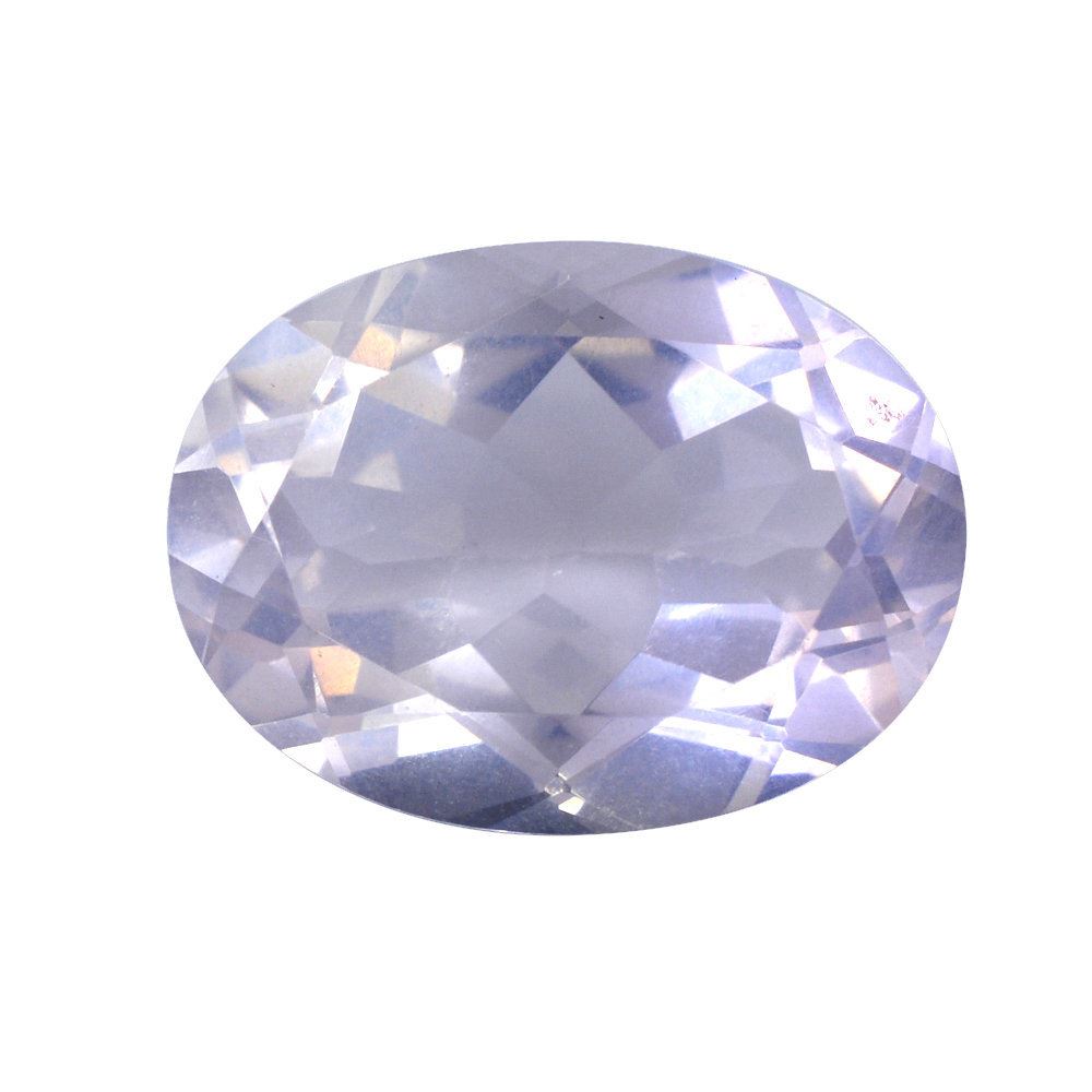 ROSE QUARTZ CUT OVAL TRANSPARENT & LITE COLOR (CLEAN) 16X12MM 8.63 Cts.