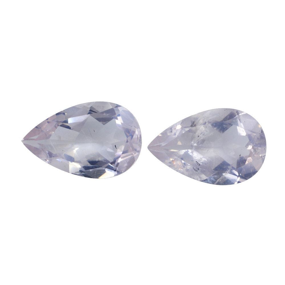 ROSE QUARTZ CUT PEAR TRANSPARENT & LITE COLOR (HI) 14X9MM 3.83 Cts.