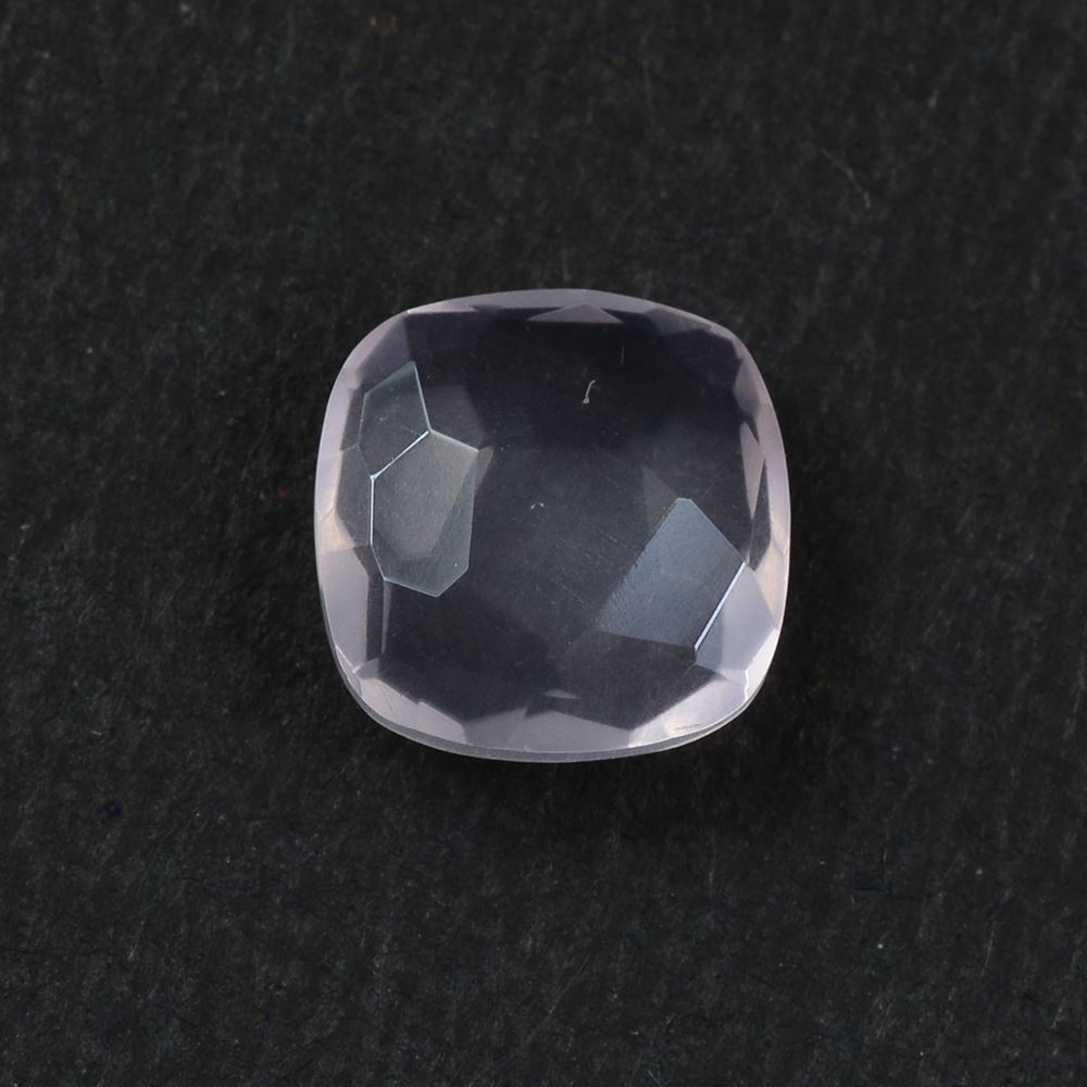 ROSE QUARTZ FOOTBALL CUT BRIOLETTE CUSHION (LITE) 8 MM 1.68 Cts.