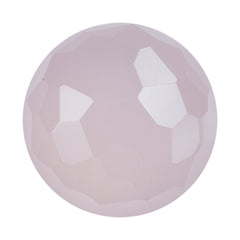 ROSE QUARTZ FOOTBALL CUT ROUND (MILKY) (MEDIUM) 12MM  5.09 Cts.