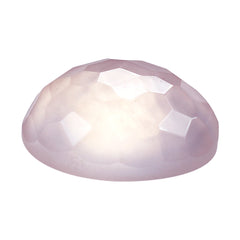 ROSE QUARTZ FOOTBALL CUT ROUND CAB (SEMI MILKY) (MEDIUM) 12MM 5.15 Cts.