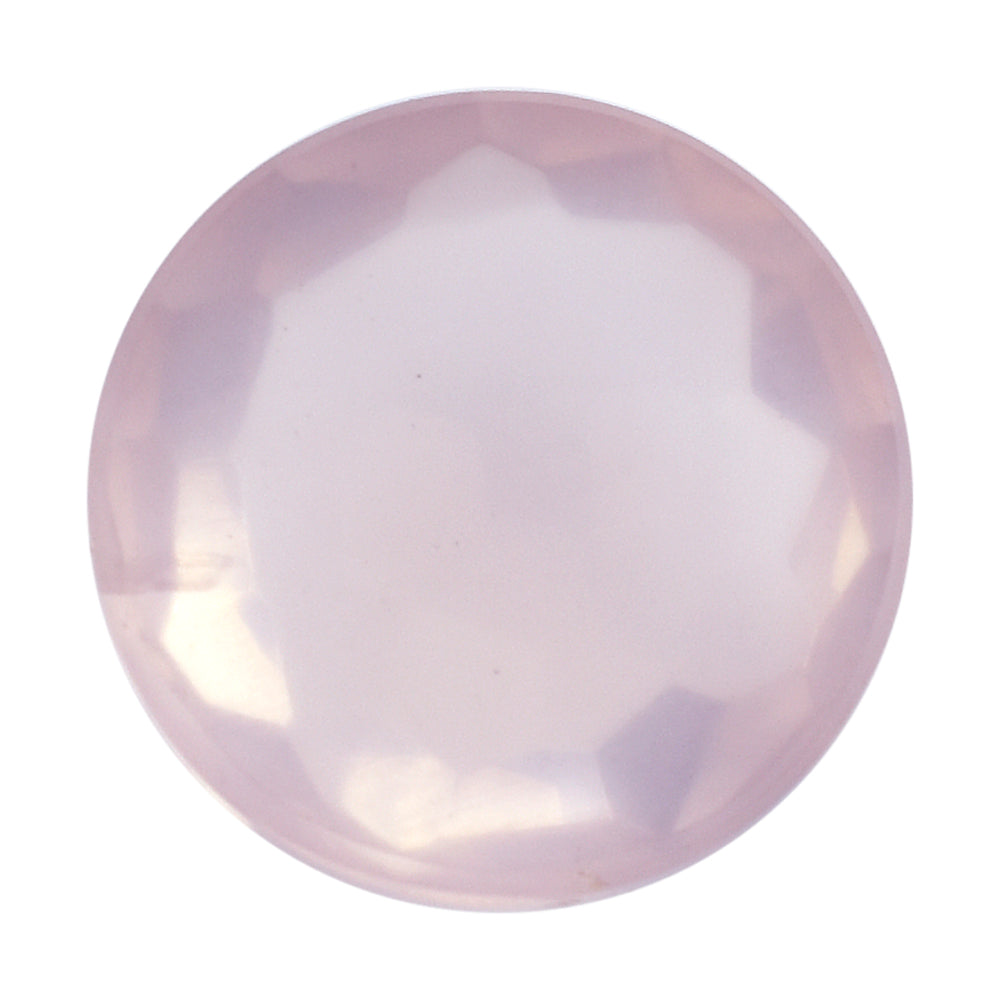 ROSE QUARTZ FOOTBALL CUT ROUND CAB (SEMI MILKY) (MEDIUM) 12MM 5.15 Cts.