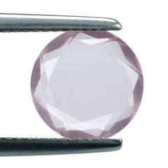 ROSE QUARTZ BOTH SIDE TABLE CUT ROUND  (LITE) 10MM 2.42 Cts.