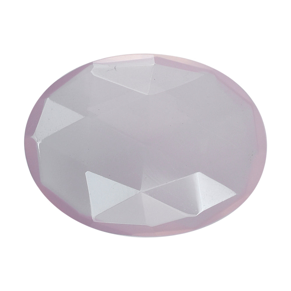 ROSE QUARTZ ROSE CUT BRIOLETTE OVAL (MEDIUM) 16X12MM 4.40 Cts.