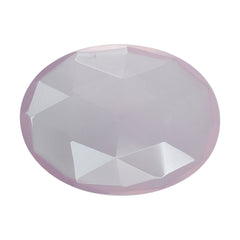 ROSE QUARTZ ROSE CUT BRIOLETTE OVAL (MEDIUM) 16X12MM 4.40 Cts.