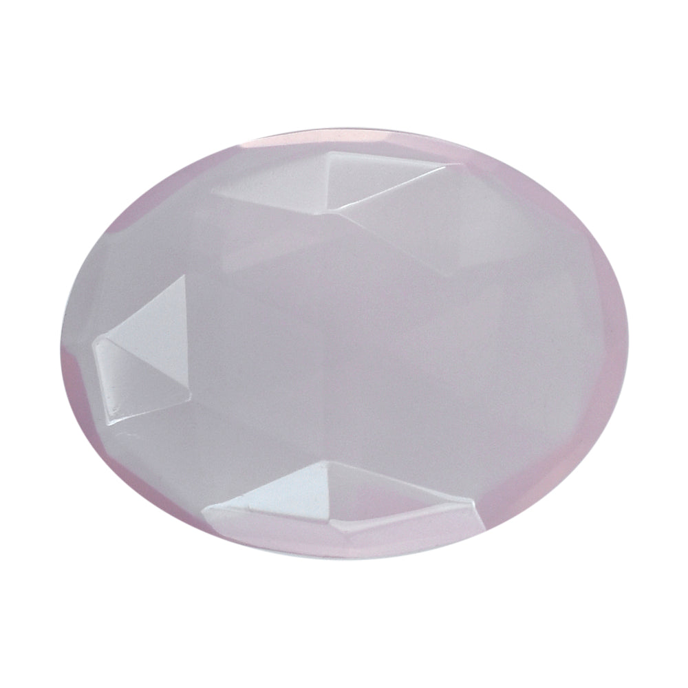 ROSE QUARTZ ROSE CUT BRIOLETTE OVAL (MEDIUM) 16X12MM 4.40 Cts.