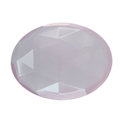 ROSE QUARTZ ROSE CUT BRIOLETTE OVAL (MEDIUM) 16X12MM 4.40 Cts.
