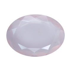 ROSE QUARTZ BOTH SIDE CUT OVAL (LITE) 18X13MM 7.73 Cts.