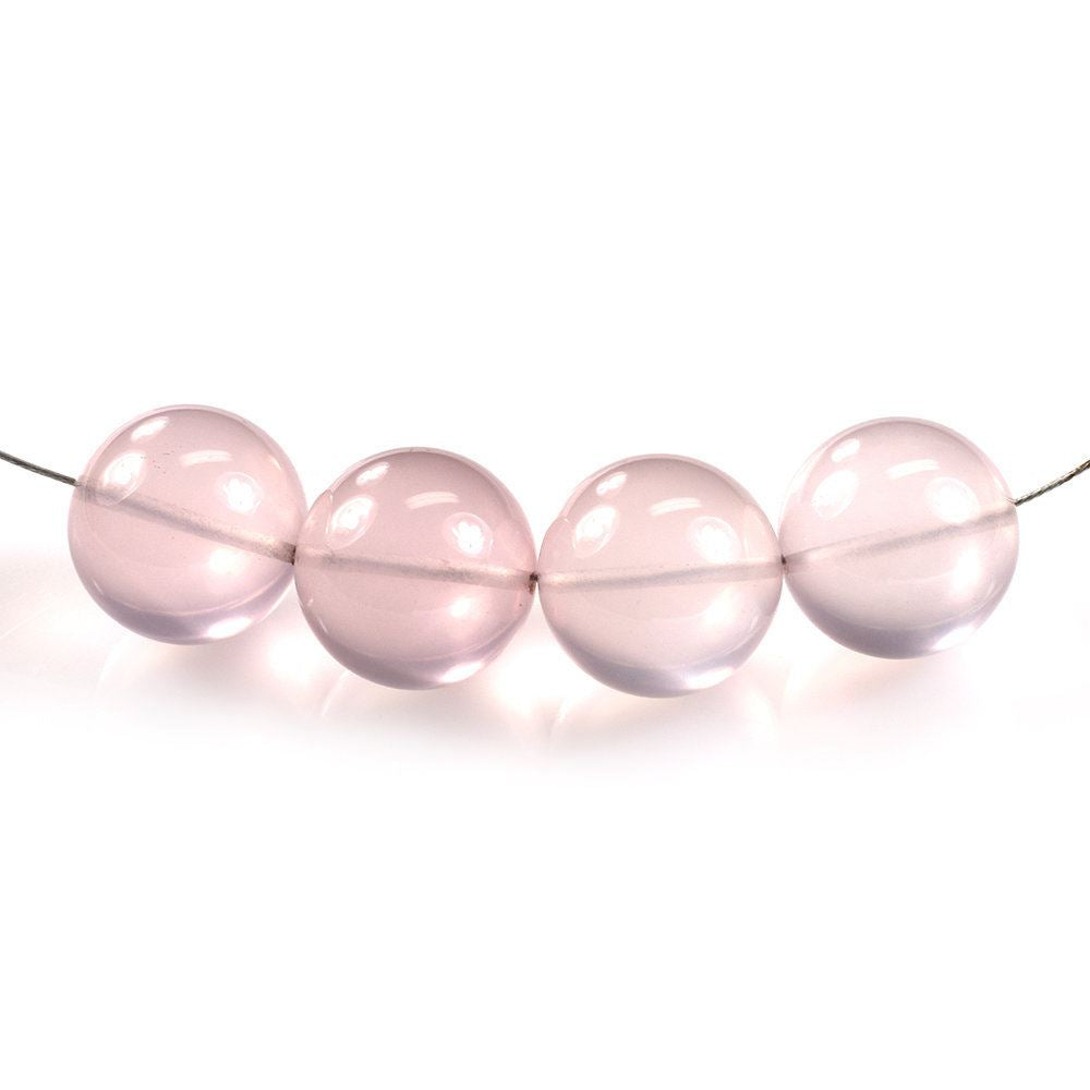 ROSE QUARTZ PLAIN BALLS 14MM (FULL DRILL-1MM) 19.45 Cts.