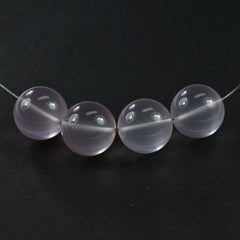 ROSE QUARTZ PLAIN BALLS 14MM (FULL DRILL-1MM) 19.45 Cts.
