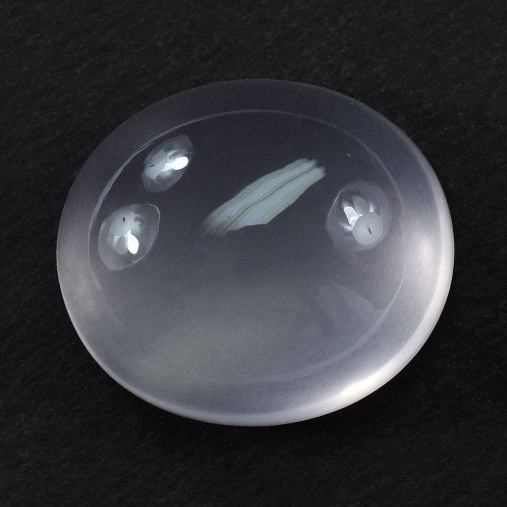 ROSE QUARTZ PLAIN OVAL CAB (MILKY/FINE) 16X14MM 13.75 Cts.