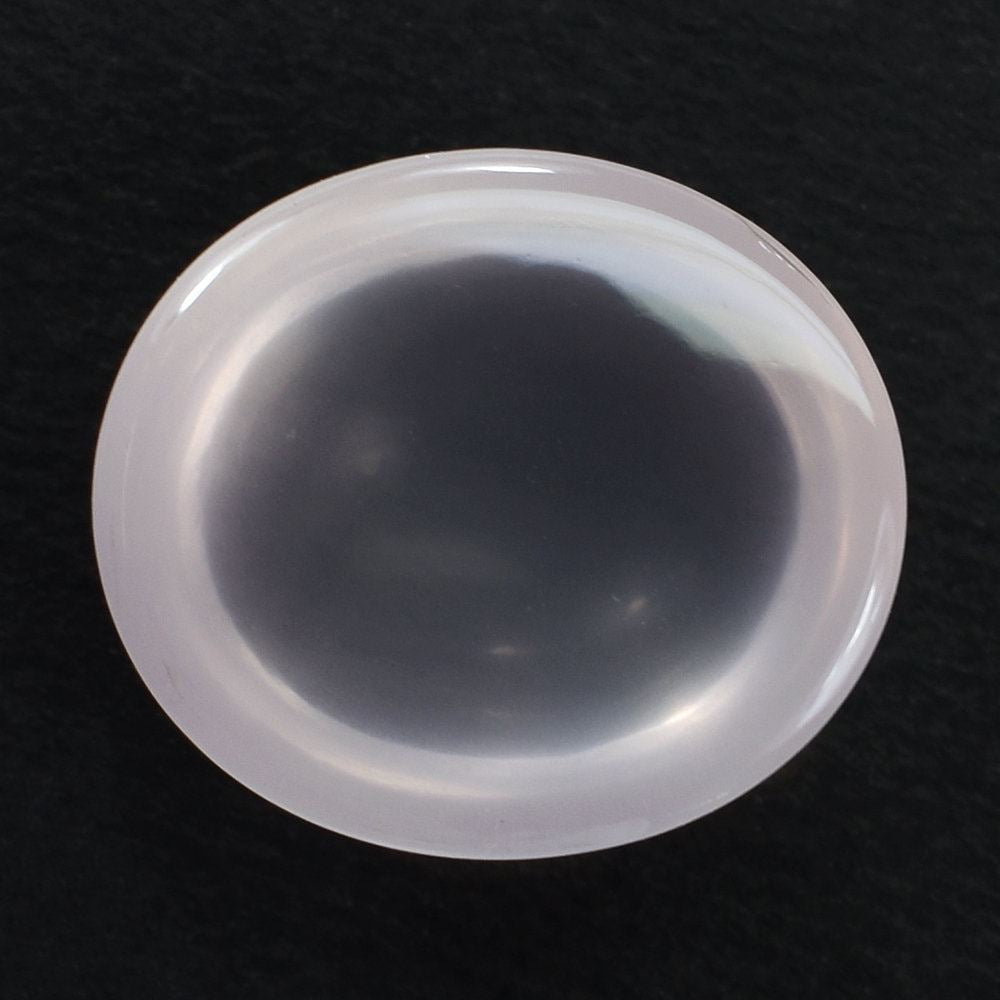 ROSE QUARTZ PLAIN OVAL CAB (MILKY/FINE) 16X14MM 13.75 Cts.