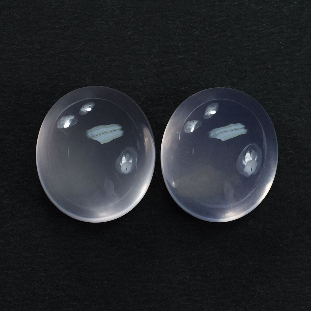 ROSE QUARTZ PLAIN OVAL CAB (MILKY/FINE) 16X14MM 13.75 Cts.