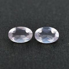 ROSE QUARTZ CUT OVAL (SEMI-MILKY/SUPER) 6X4MM 0.41 Cts.