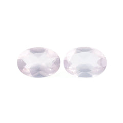ROSE QUARTZ CUT OVAL (SEMI-MILKY/SUPER) 7X5MM 0.69 Cts.