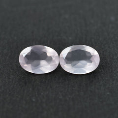 ROSE QUARTZ CUT OVAL (SEMI-MILKY/SUPER) 7X5MM 0.69 Cts.