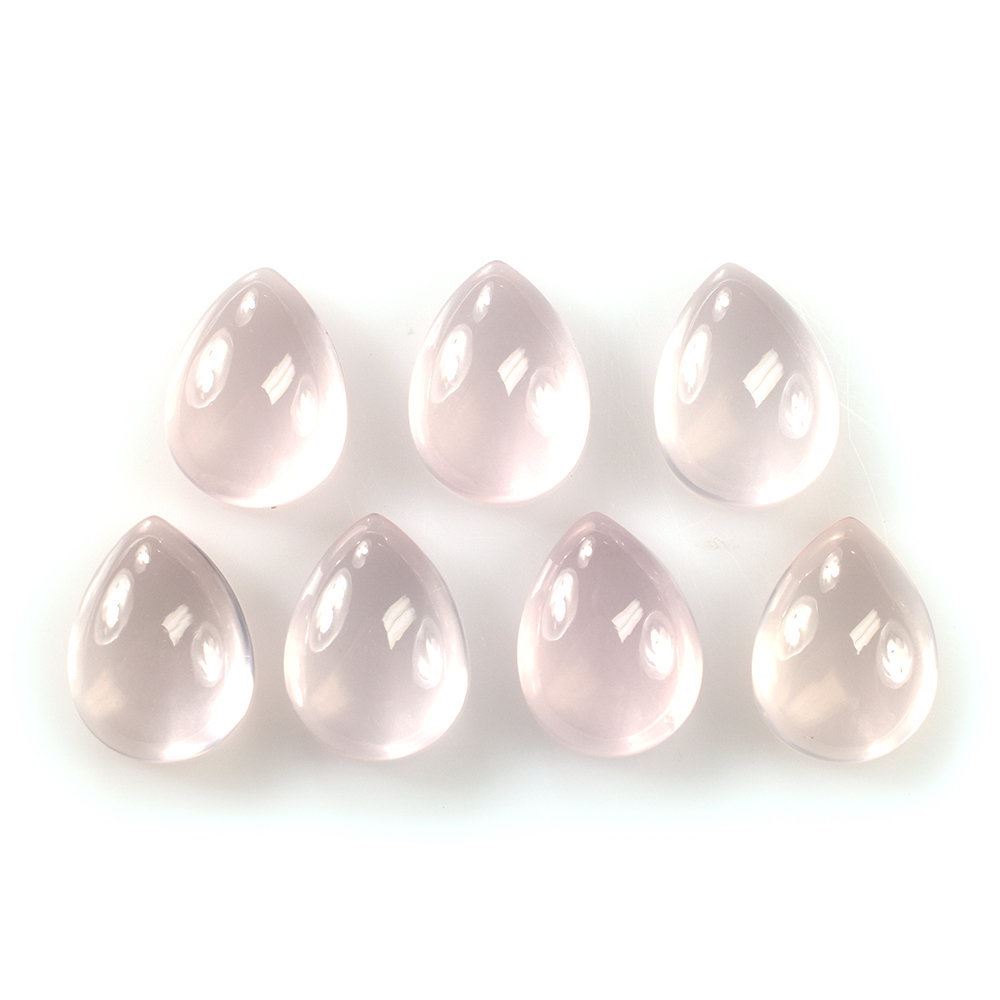 ROSE QUARTZ PLAIN PEAR CAB (SEMI-MILKY/SUPER) 12X9MM 3.61 Cts.