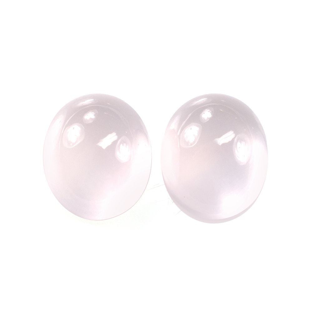 ROSE QUARTZ PLAIN OVAL CAB (SEMI-MILKY/LITE) 12X10MM 4.83 Cts.