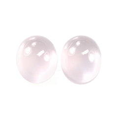 ROSE QUARTZ PLAIN OVAL CAB (SEMI-MILKY/LITE) 12X10MM 4.83 Cts.