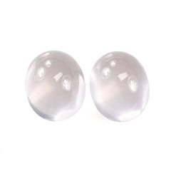 ROSE QUARTZ PLAIN OVAL CAB (SEMI-MILKY/LITE) 12X10MM 5.91 Cts.