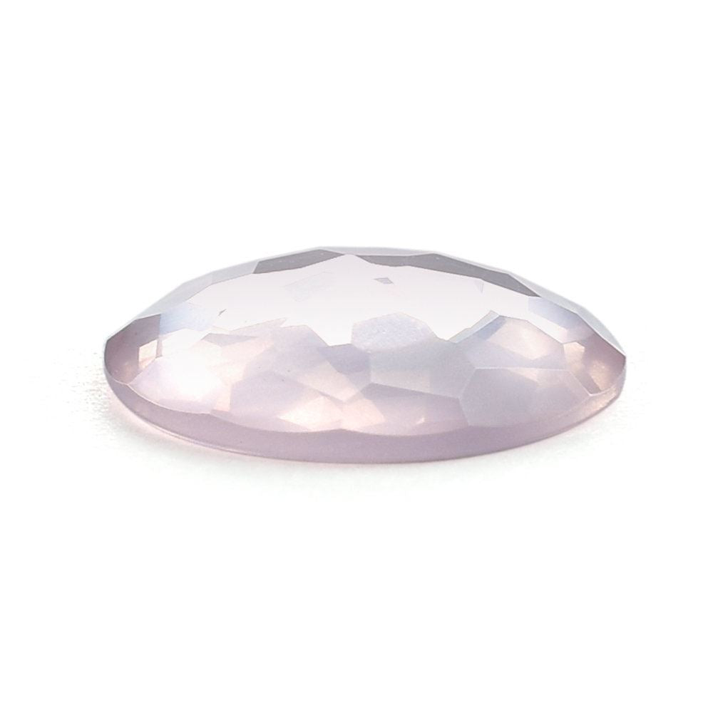 ROSE QUARTZ IRREGULAR CUT ROUND CAB 12.00MM 2.70 Cts.